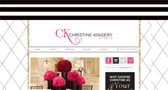 Desktop Screenshot of christinekingeryevents.com