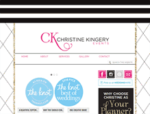 Tablet Screenshot of christinekingeryevents.com